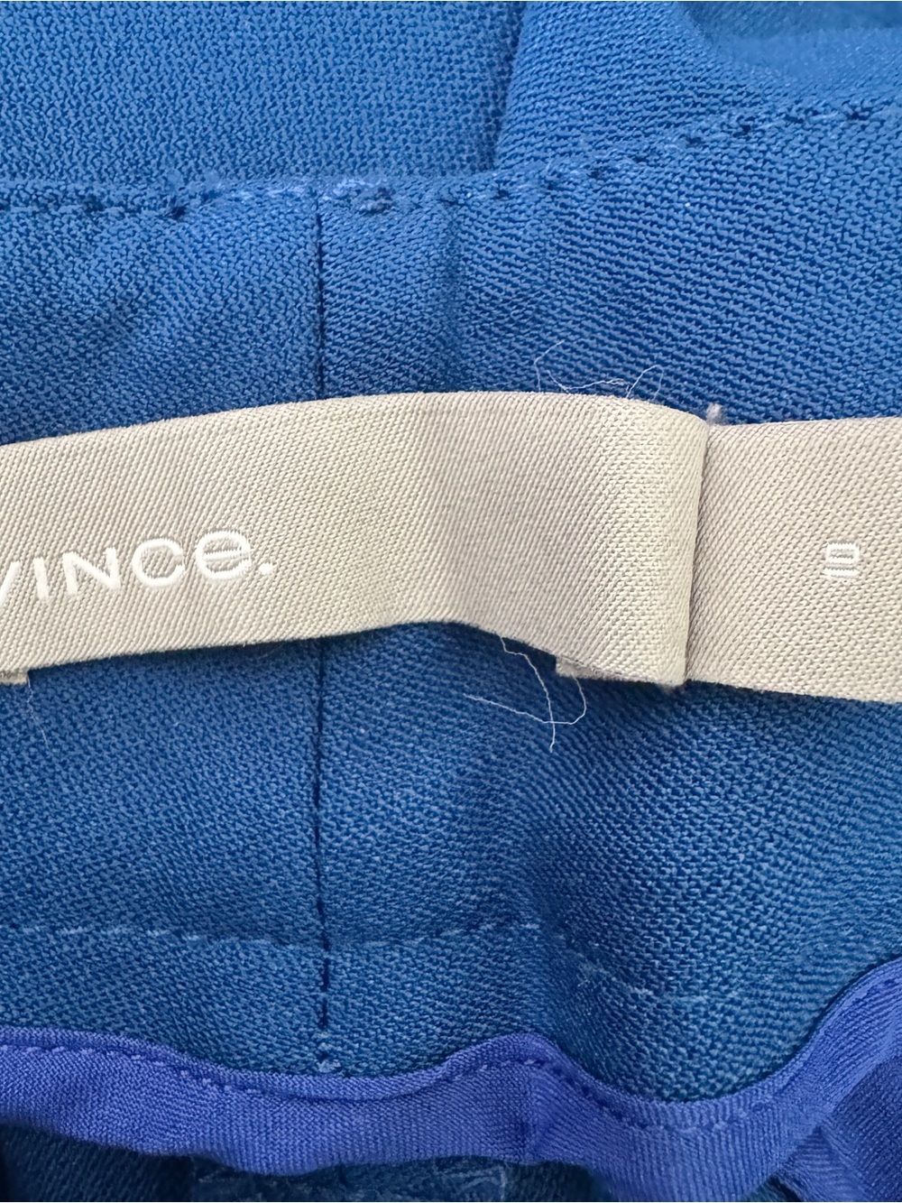 Vince‎ Wide Leg Cropped Pants Blue Wool Blend Culottes Women’s Size 10 - Picture 5 of 7